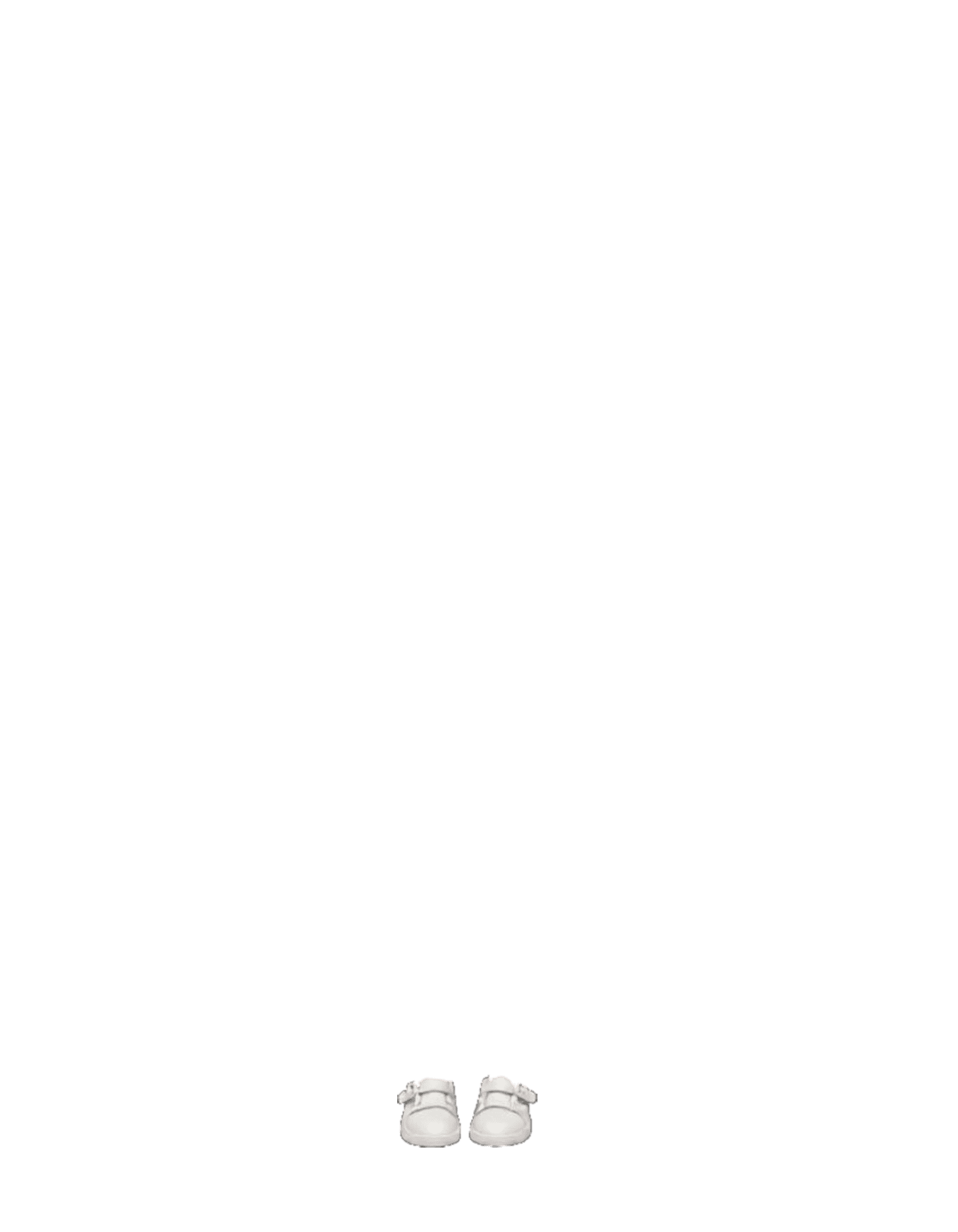 White baby shoes